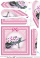 Flower Filled Wheelbarrow Quick Card with Fan Pyramage Topper