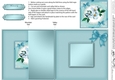 Clematis and Lace No-Hole Fold Back Card