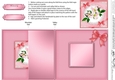 Clematis and Lace No-Hole Fold Back Card