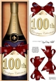 Large DL 100th Birthday Champers in a Box Quick Card & 3D Decoupage
