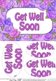 A5 GET WELL SOON Time for Roses Oval Pyramage Topper