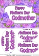 A5 HAPPY MOTHERS DAY GODMOTHER Time for Roses Oval Pyramage Topper