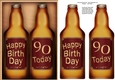 A5 HAPPY 90th BIRTHDAY Beer Gift Set 3D decoupage