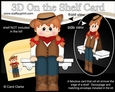 3D On the Shelf Card Kit - Little Line Dancer Jessie is having fun at the Hoedown