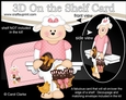 3D On the Shelf Card Kit - Little Easter Laura Lamb has an Easter Egg & a Basket of Chocolate Easter Bunnies