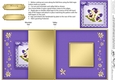 Pansy on Butterfly Lace No-Hole Fold Back Card