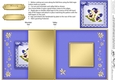 Pansy on Butterfly Lace No-Hole Fold Back Card