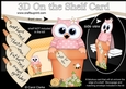 3D On the Shelf Card Kit - Flower Pot Friends Little Hoot Owl