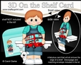 3D On the Shelf Card Kit - Cute Little Toddler Junior has a Toy Bus