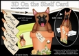 3D On the Shelf Card Kit - Flower Pot Friends Little German Shepherd Dog Nash