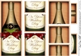 DL Wedding Champers in a Box with top & bottom stacker