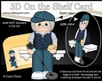 3D On the Shelf Card Kit - Little Old Lady Treasure Hunter Metal Detectorist Melany