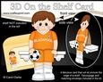 3D On the Shelf Card Kit - Little Footballer Palmer plays for Blackpool