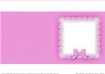 Square Pearls and Lace Card Front or Insert