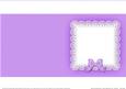 Square Pearls and Lace Card Front or Insert