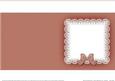 Square Pearls and Lace Card Front or Insert