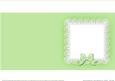 Square Pearls and Lace Card Front or Insert