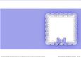 Square Pearls and Lace Card Front or Insert