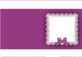 Square Pearls and Lace Card Front or Insert