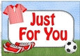 A4 JUST FOR YOU Football Card Topper