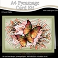A4 Butterflies & Flowers Oval Pyramage Kit