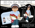 3D On the Shelf Card Kit - Ethnic Teen Nalini has a Letter & Roses for Mum