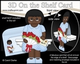 3D On the Shelf Card Kit - Ethnic Lady Raziya has a Letter & Roses for Mum