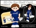 3D On the Shelf Card Kit - Little Footballer Abe plays for Oldham