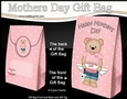 Mothers Day Gift Bag Mini Kit - Cute Little Livvy Bear has a Cake for Mum