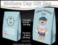 Mothers Day Gift Bag Mini Kit - Cute Little Austin Bear has a Cake for Mum