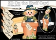 3D On the Shelf Card Kit - Flower Pot Friends Little Scarecrow Ayman