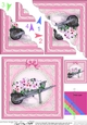 Flower Filled Wheelbarrow Scallop Corner side stacker