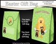 3D Easter Gift Bag Mini Kit - Easter Chick Quackers has Chocolate Bunnies