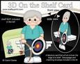 3D On the Shelf Card Kit - Little Archery Old Man Raymond is Right on Target