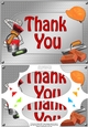A5 THANK YOU Handyman Tools Scallop Corners & Pyramage