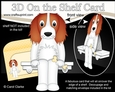 3D On the Shelf Card Kit - Little Springer Spaniel Dog Baxter