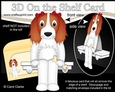 3D On the Shelf Card Kit - Little Springer Spaniel Dog Petra