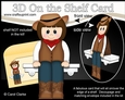 3D On the Shelf Card Kit - Little Line Dancer Sierra is having fun at the Hoedown