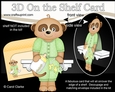 3D On the Shelf Card Kit - Cute Little Baby Meerkat Alexis