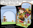 3D Rubber Band Pop Up Box Card Kit - Easter Toddler Lille has a Lovely big chocolate Easter Egg
