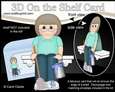 3D On the Shelf Card Kit - Scrub-a-Dub-Dub Cleaner Older Lady Marcy has a bucket & Mop