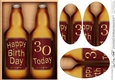 A5 30th Birthday Beer Gift Set Oval Pyramage Topper