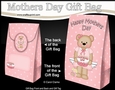 Mothers Day Gift Bag Mini Kit - Cute Little Livvy Bear has a Cake for Mum