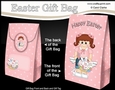 3D Easter Gift Bag Mini Kit - Easter Girl Annika has a Cute Bunny in a Basket