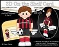 3D On the Shelf Card Kit - Little Footballer Lavern plays for Bournemouth