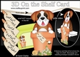 3D On the Shelf Card Kit - Flower Pot Friends Little St Bernard Dog Tex