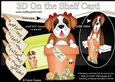 3D On the Shelf Card Kit - Flower Pot Friends Little St Bernard Dog Lady