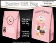 3D Easter Gift Bag Mini Kit - Easter Laura Lamb has an Easter Egg & a Basket of Chocolate Easter Bunnies