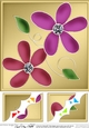 8 x 8 Daisy Daisy Scalloped corner Topper