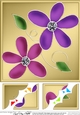 8 x 8 Daisy Daisy Scalloped corner Topper